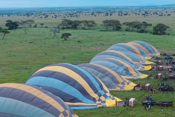 Awaiting adventure Prepared for the breathtaking journey ahead over the Serengeti with Miracle Experience.