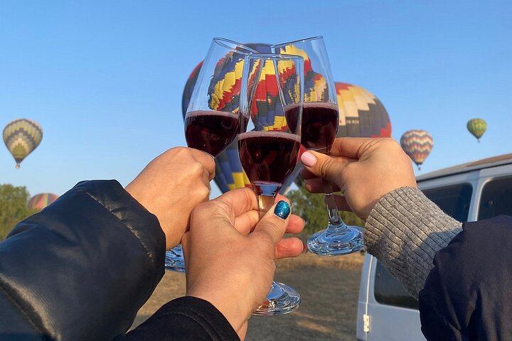 Balloon Flight | Pick up CDMX | Breakfast in Cave | Pyramids