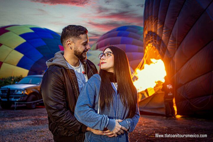Balloon flight + pick up in CDMX + Breakfast in Cave + Teotihuacan