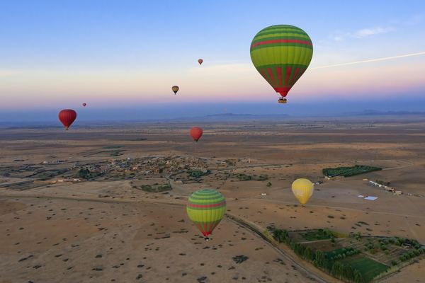 Three Marrakech hot air balloon flights cost exactly 130 EUR, and almost nothing else about them matches