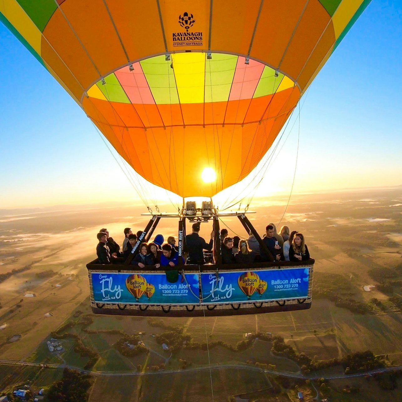 Byron Bay Sunrise Hot Air Balloon Flight with Breakfast