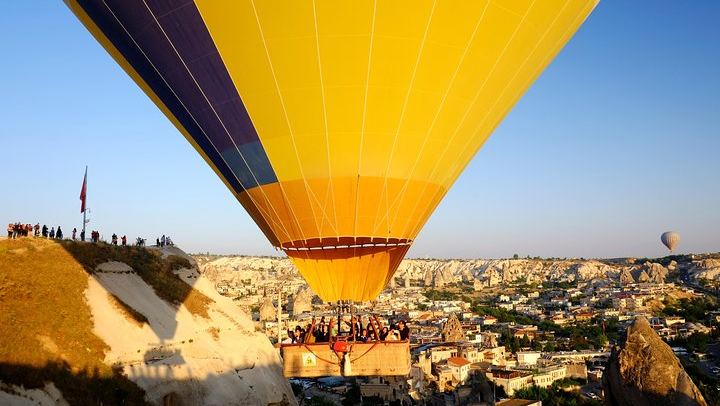 Cappadocia Hot Air Balloon Over Rock-Cut Churches