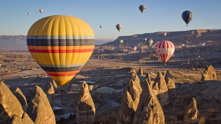 Cappadocia Hot Air Balloon Sunrise Flight Over Valleys