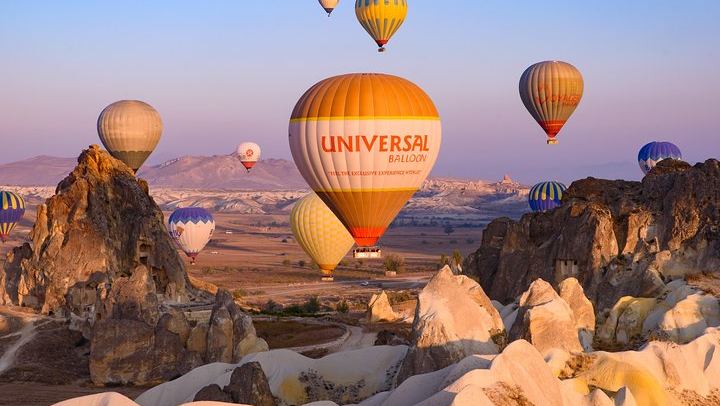Cappadocia Hot Air Balloon Over Rock-Cut Churches
