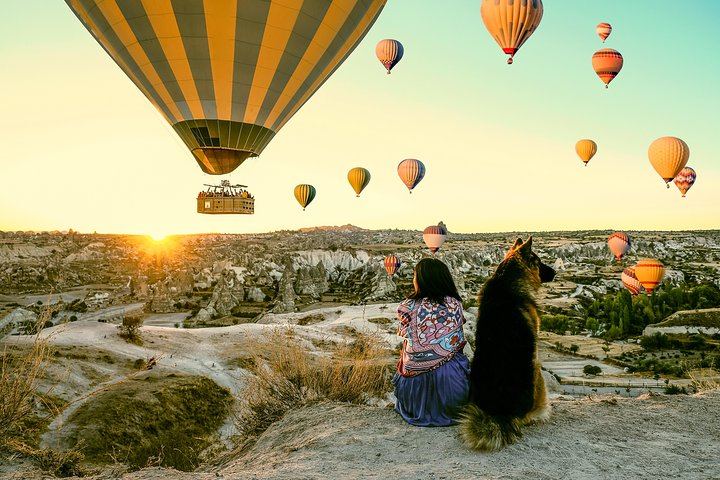 Cappadocia Hot Air Balloon Over Rock-Cut Churches