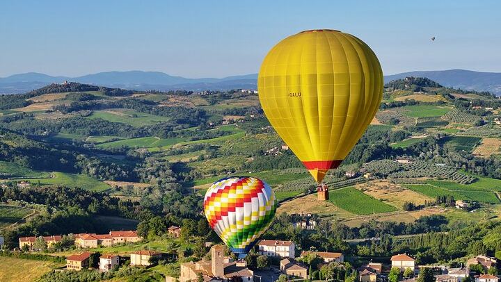 Chianti Valley Hot Air Balloon Ride, 1 Hour Flight