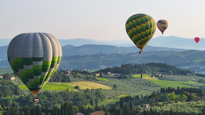 Chianti Valley Hot Air Balloon Ride, 1 Hour Flight