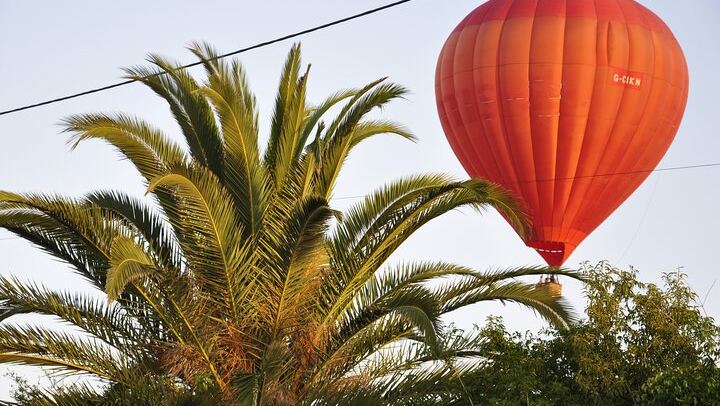 Gently floating over the Algarve countryside