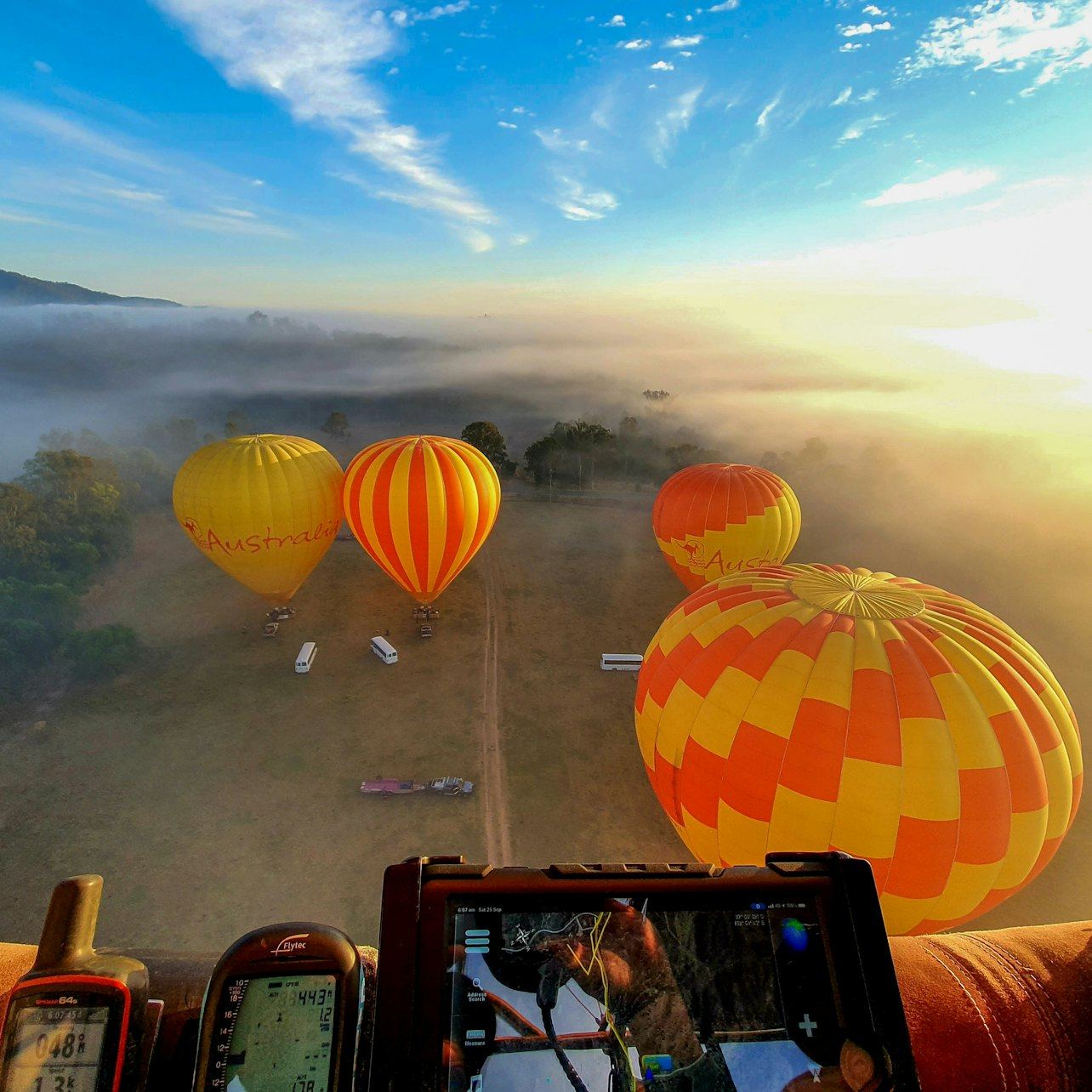 Paseo en globo aerostático en Gold Coast, traslados y paquete fotográfico