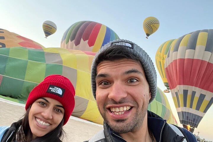 Guided Hot Air Balloon Ride over Luxor at Sunrise