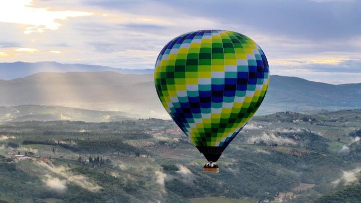 Hot Air Balloon Flight Over Tuscany from Siena
