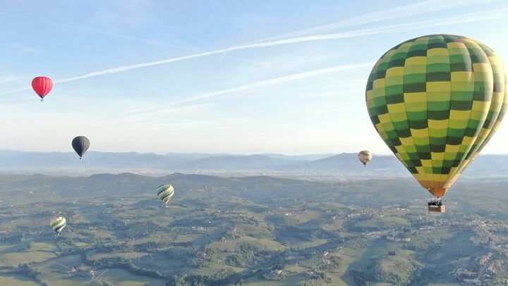 Hot Air Balloon Flight Over Tuscany from Siena