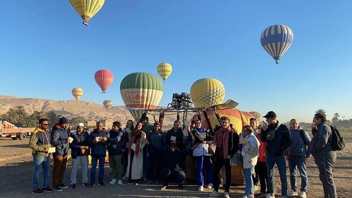 Hot Air Balloon Luxor: Take Off Before Sunrise