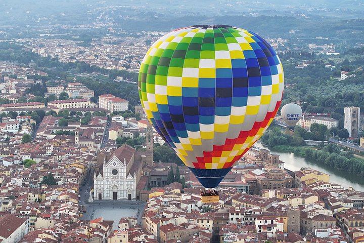 Hot Air Balloon over Florence: Duomo and Arno Views