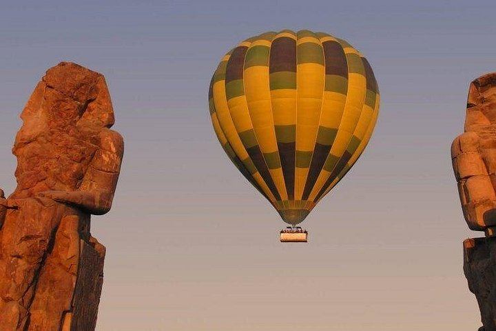 Hot Air Balloon over the West Bank of Luxor, Egypt