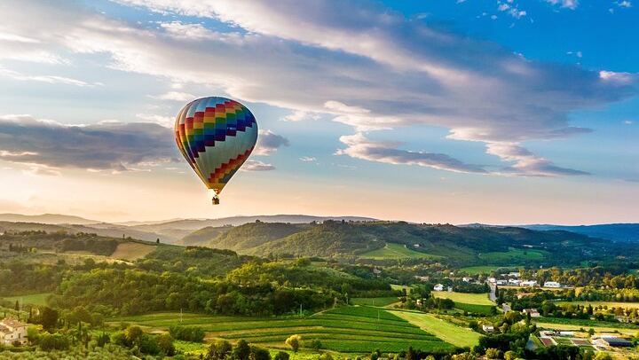 Hot Air Balloon Ride over Chianti Hills