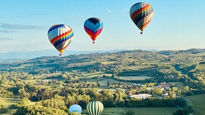 Hot Air Balloon Ride over Chianti Vineyards, Tuscany