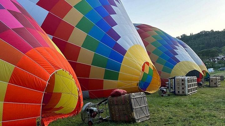 Hot Air Balloon Ride over Chianti Vineyards, Tuscany