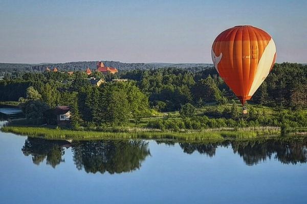 Balloon Ride over Nemencine, in the Vilnius Countryside