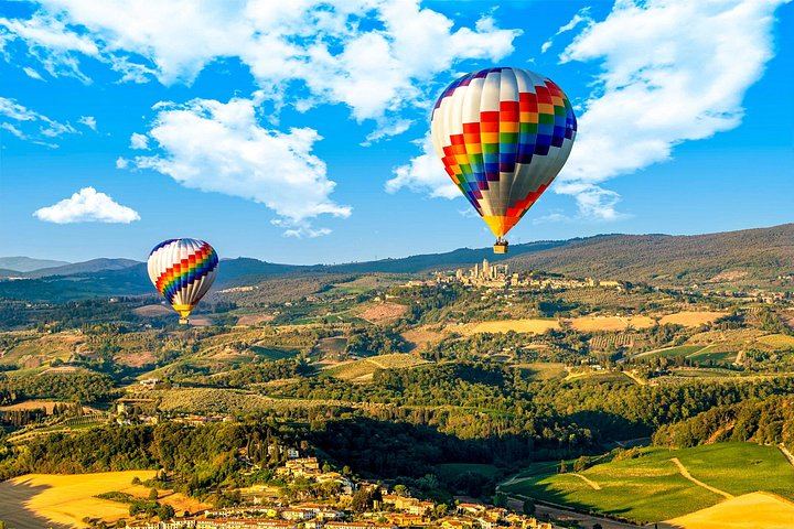 Hot Air Balloon Ride over Chianti Vineyards, Tuscany