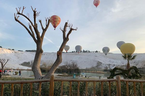 Pamukkale Cotton Castle Balloon Ride with Champagne Toast