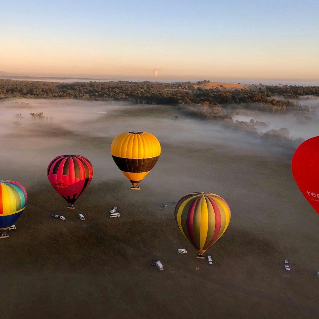Vuelo en globo aerostático al amanecer en Hunter Valley con desayuno incluido