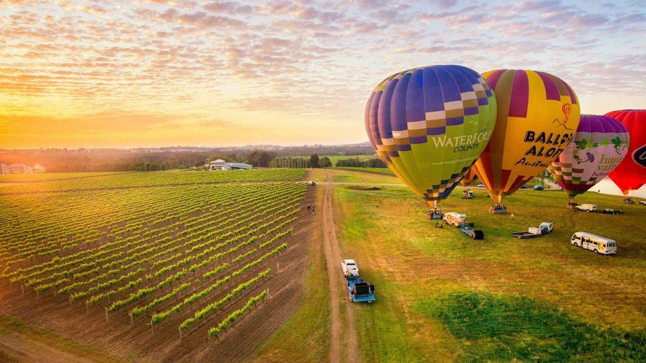 Vuelo en globo aerostático al amanecer en Hunter Valley con desayuno incluido