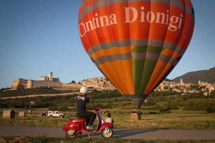 Landing in front of Assisi