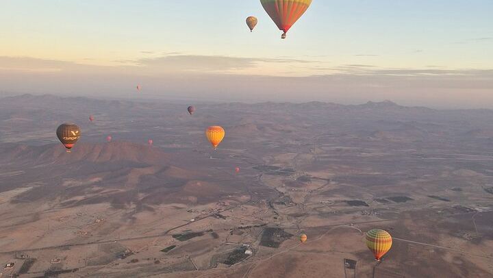 Marrakesh balloon in small group at sunrise