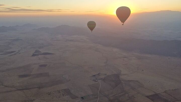 Marrakesh balloon in small group at sunrise