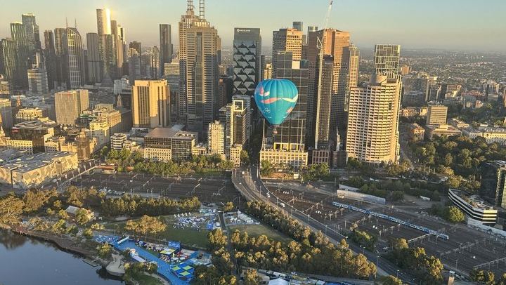 Melbourne City Sunrise Hot Air Balloon Flight with GoPro Photos