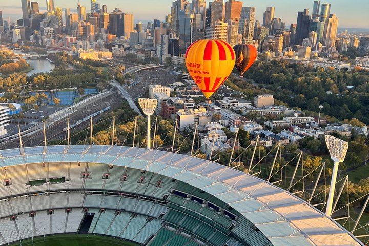 Melbourne City Sunrise Hot Air Balloon Flight with GoPro Photos
