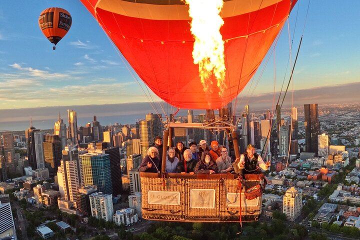 Melbourne City Sunrise Hot Air Balloon Flight with GoPro Photos
