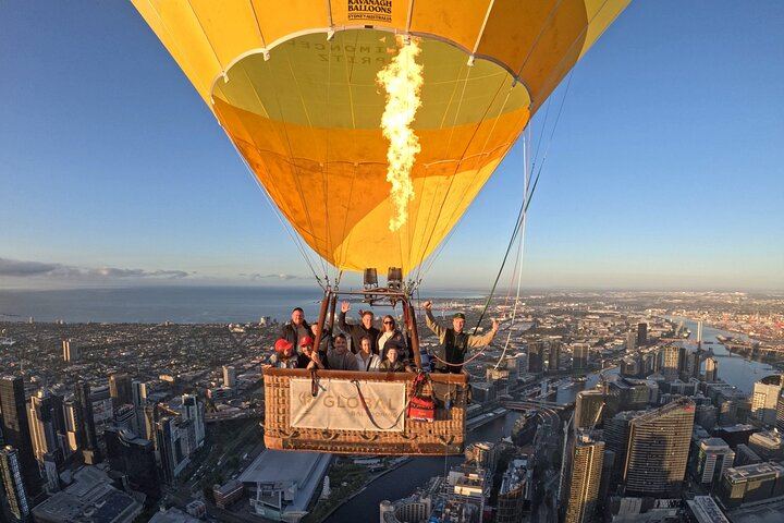 Melbourne City Sunrise Hot Air Balloon Flight with GoPro Photos