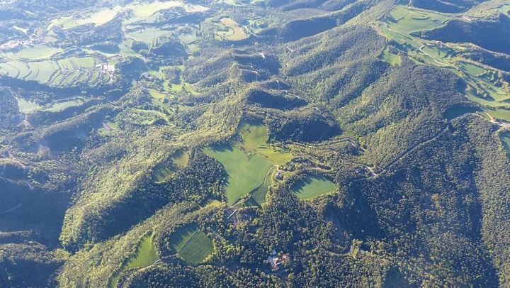 Mountains look so small from a hot-air balloon...