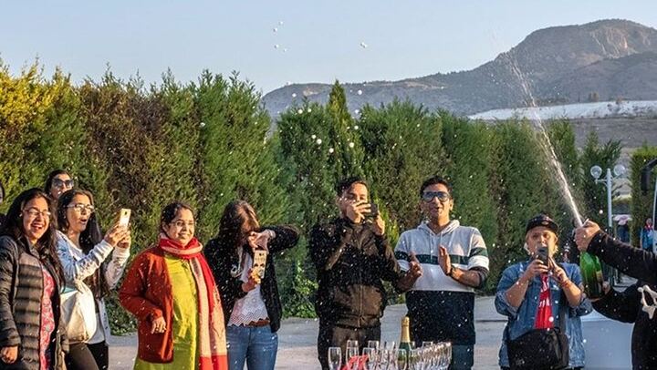 Pamukkale Hot Air Balloon w/Flight Certificates,Champagne Toast & Hotel Transfer