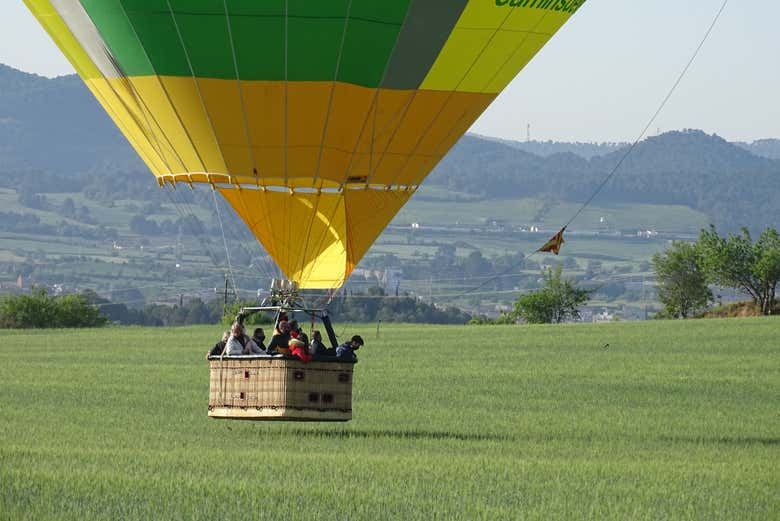 Paseo en globo por la Costa Brava
