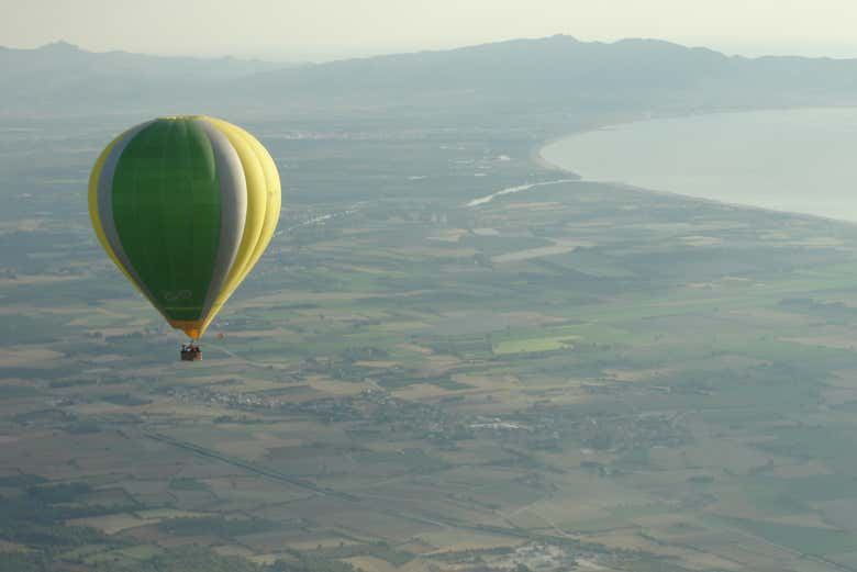 Paseo en globo por la Costa Brava