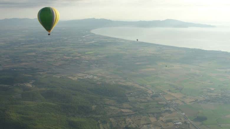 Paseo en globo por la Costa Brava