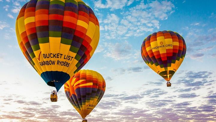 Sunset Hot Air Balloon Ride Over Phoenix