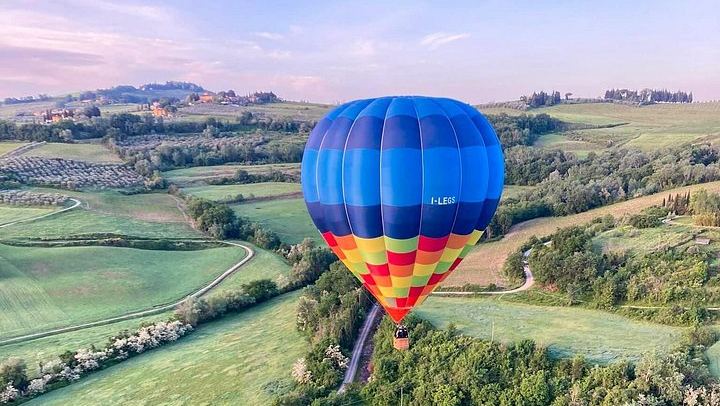 Private Hot Air Balloon Flight over Chianti Vineyards