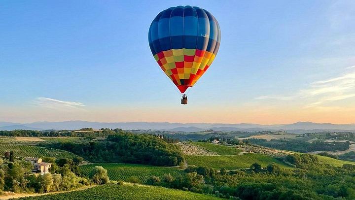 Private Hot Air Balloon Flight over Chianti Vineyards