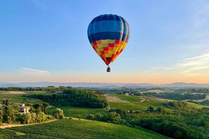 Private Hot Air Balloon Flight over Chianti Vineyards