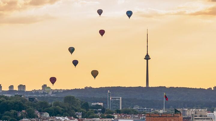 Romantic evenings over Vilnius