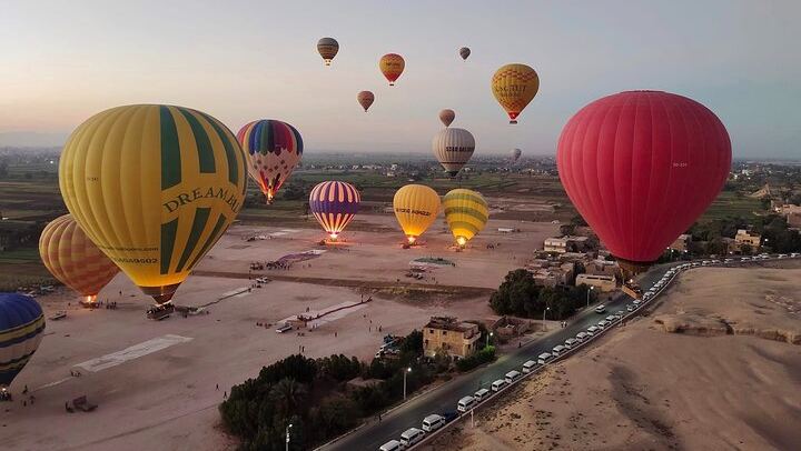 Sunrise Hot Air Balloon Ride over Luxor West Bank