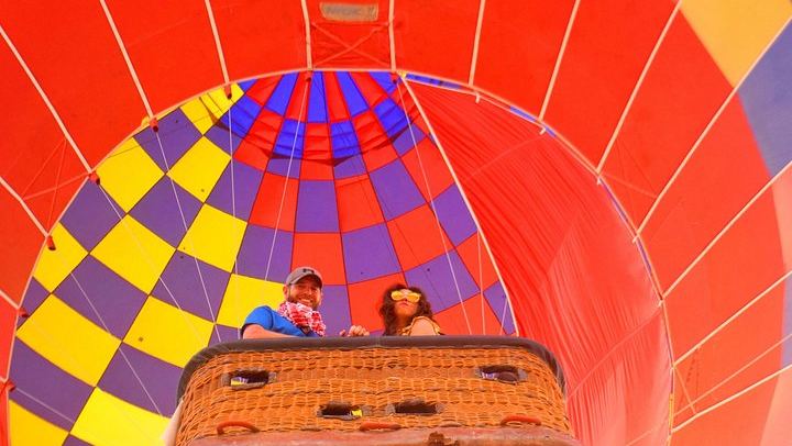 Sunrise Hot Air Balloon Over the Luxor West Bank