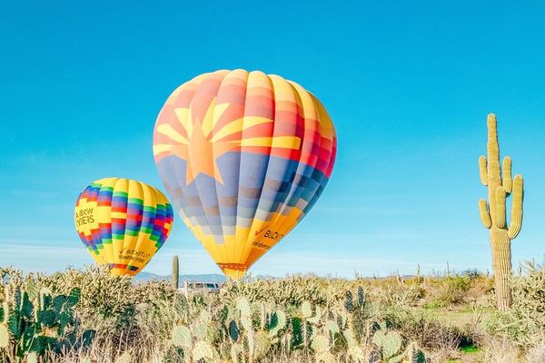 Paseo en globo al atardecer sobre el desierto de Sonora, en Phoenix