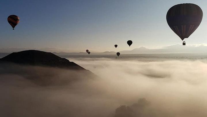 Teotihuacan Hot Air Balloon Ride with Optional Bike or Walking Tour