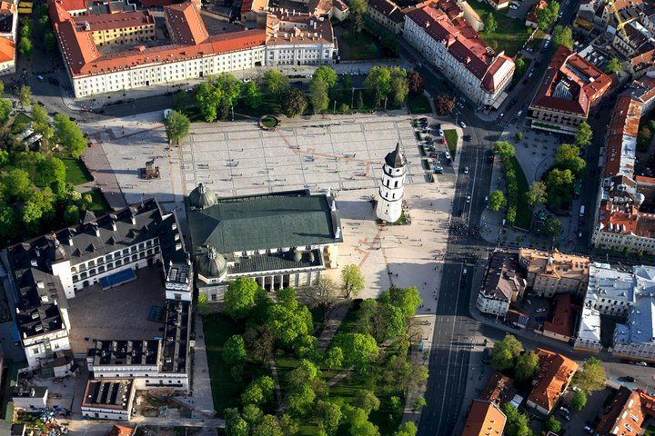 The very heart of Vilnius - the famous Cathedral square
