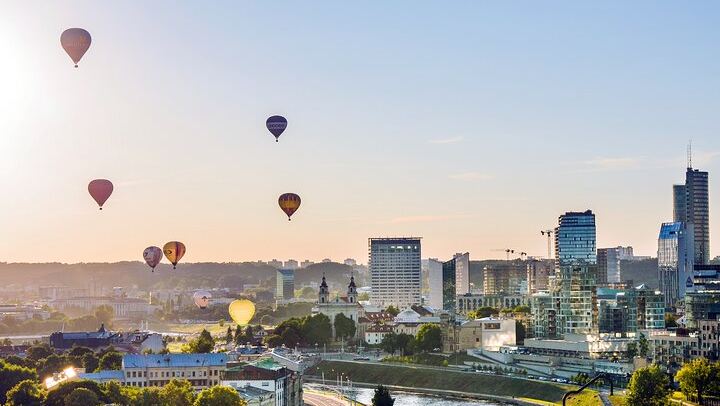 There is not a single chance that any other European capital has more hot air balloons floating its skies than Vilnius